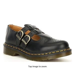 Dr. Martens Black Leather Buckle Shoes